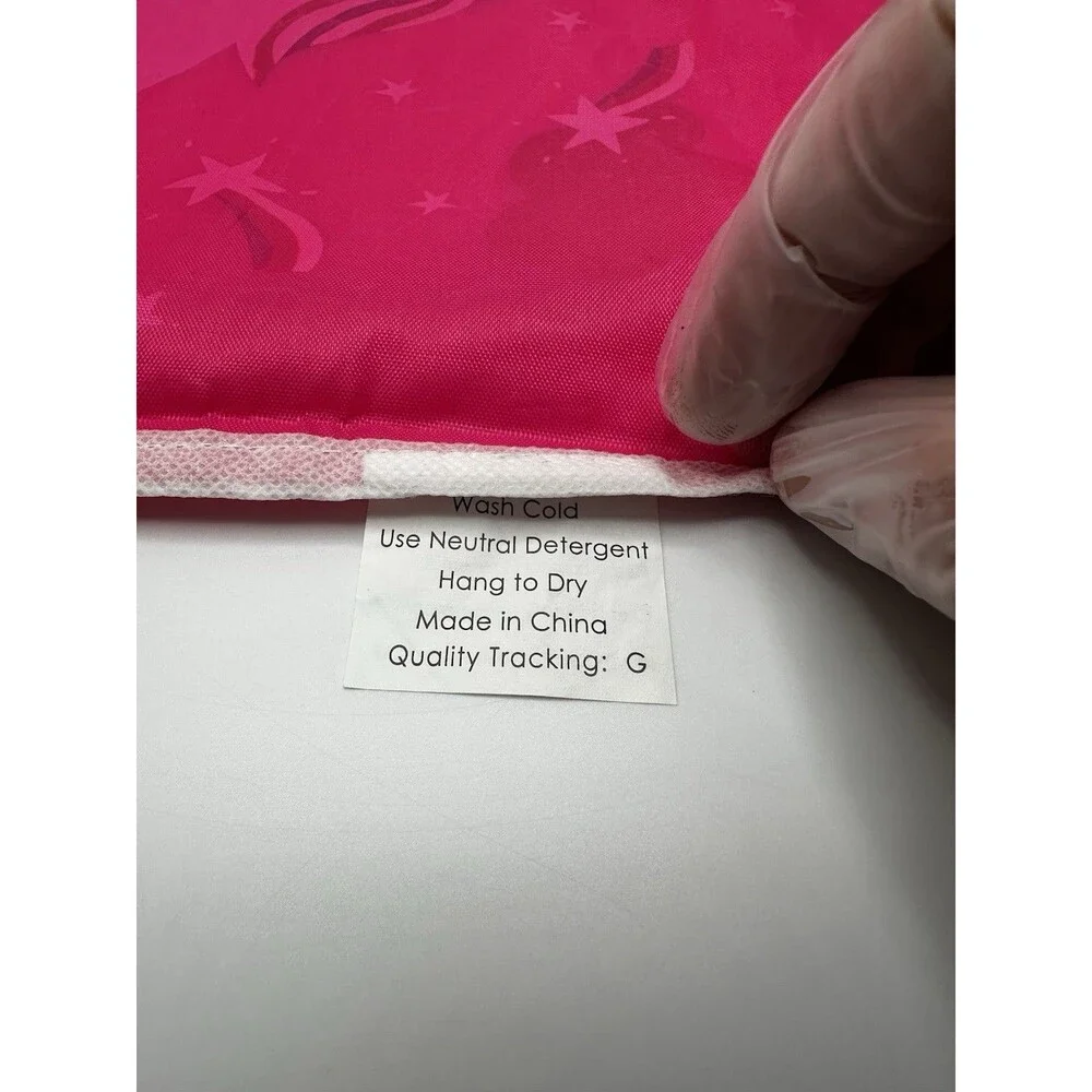 Pink Unicorn Rainbow Star Drawstring Bag Gift Sack Bee Green Bags, 100% Polyster